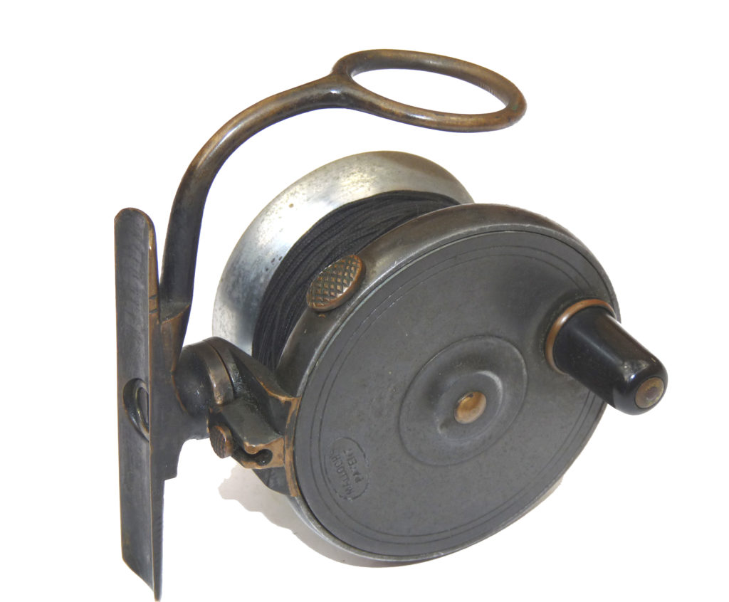 Malloch of Perth 2.5" Spool Alloy Patent Side Casting Trout Reel With All Original Finish RARE