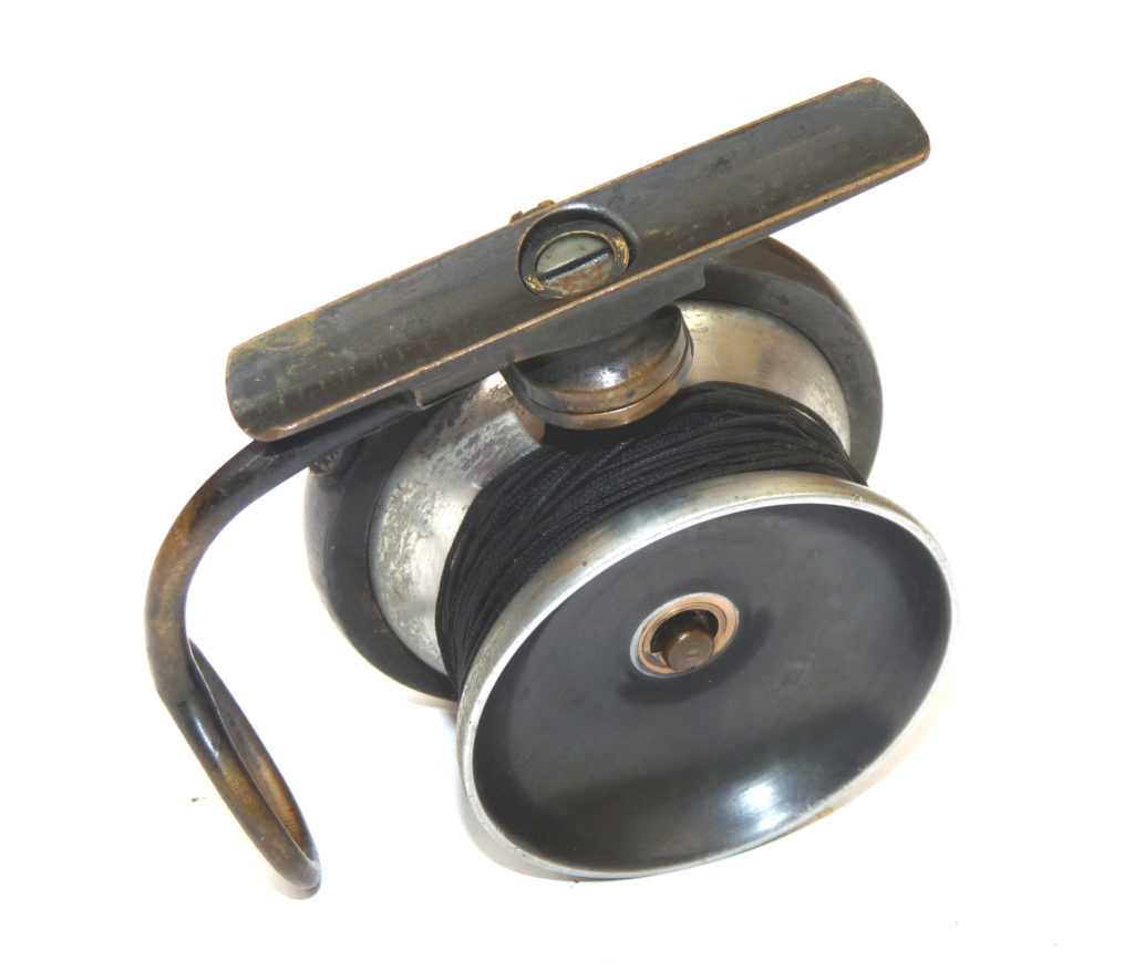 Malloch of Perth 2.5" Spool Alloy Patent Side Casting Trout Reel With All Original Finish RARE - Image 2