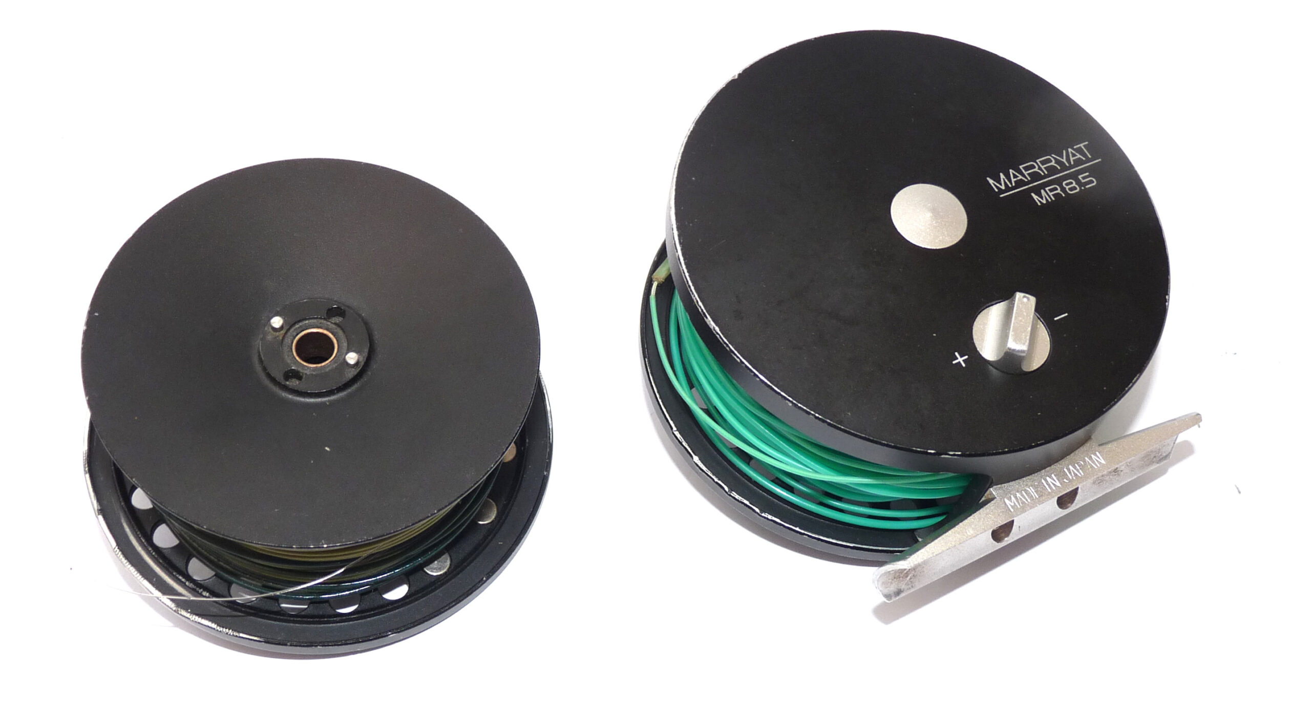 Marryat MR 8.5 alloy trout fly reel, made in Japan black finish + spare spool - Image 3