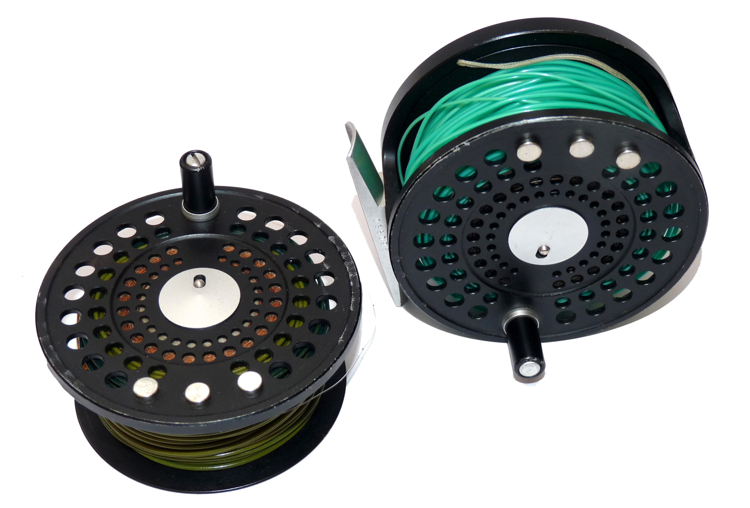 Marryat MR 8.5 alloy trout fly reel, made in Japan black finish + spare spool
