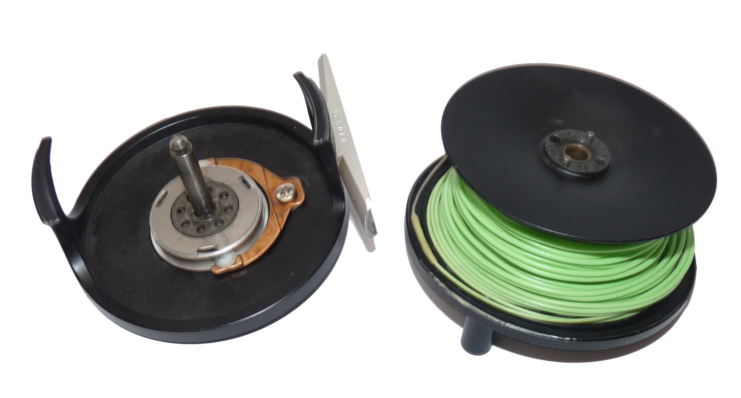 Marryat, Japan MR 8.5 alloy trout fly reel 3-1/8"+ spare spool + line - Image 3
