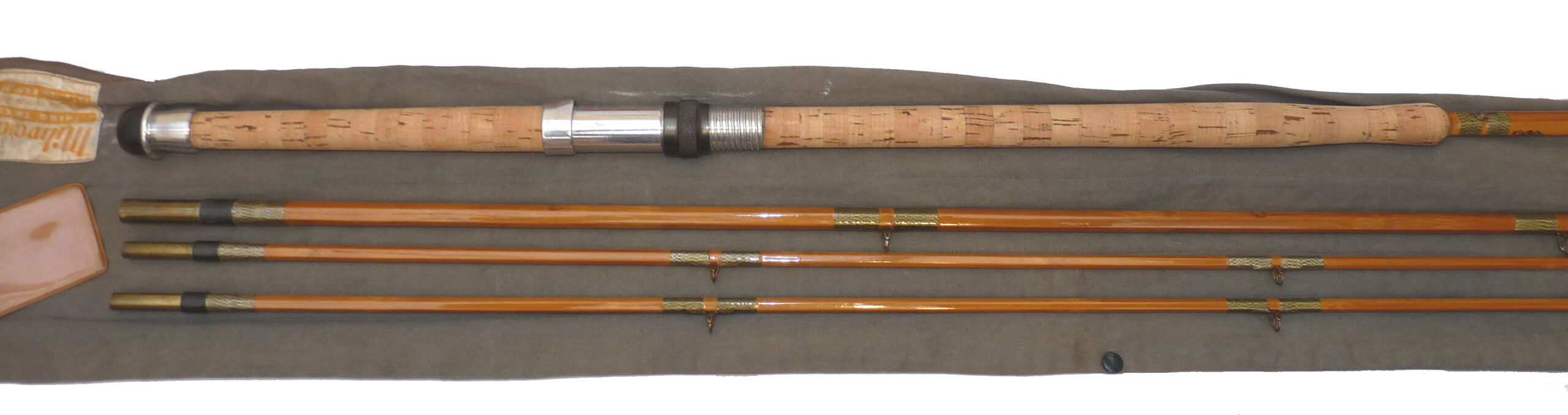 Milward of Redditch, England “The Flyversa” 12’10”, three piece split cane salmon fly rod,staggered ferrule - Image 4