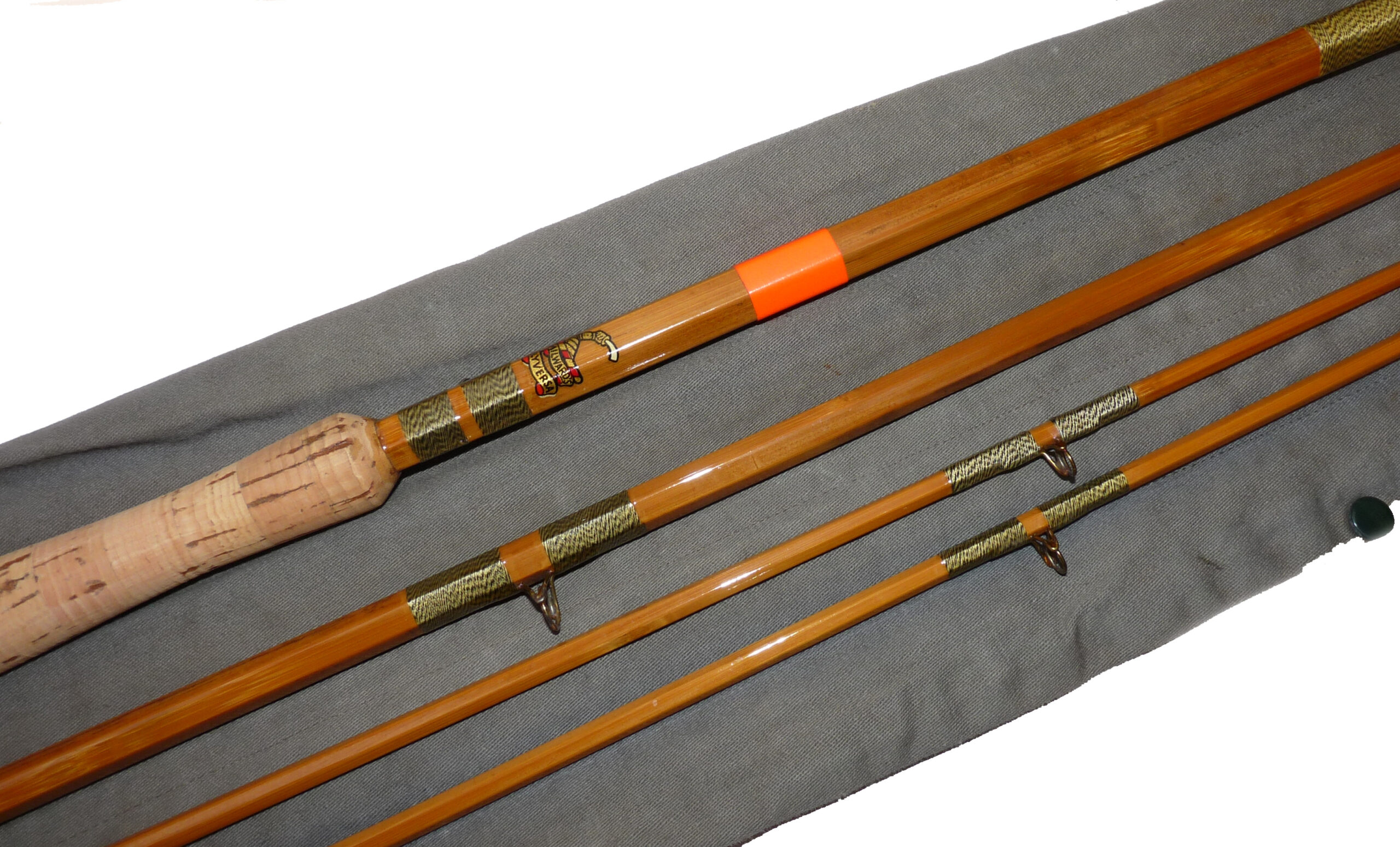 Milward of Redditch, England “The Flyversa” 12’10”, three piece split cane salmon fly rod,staggered ferrule - Image 3