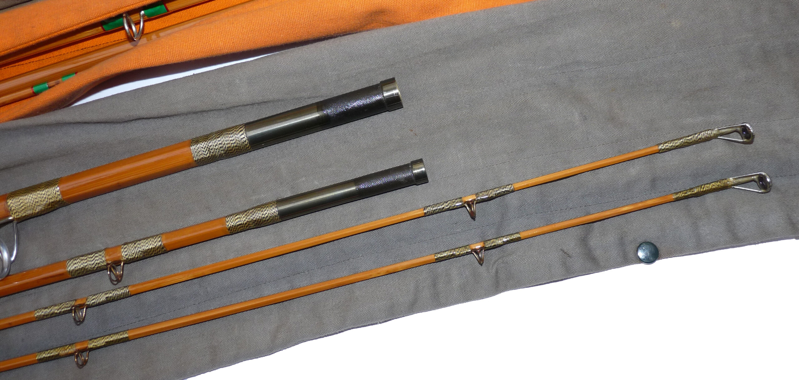 Milward of Redditch, England “The Flyversa” 12’10”, three piece split cane salmon fly rod,staggered ferrule - Image 2