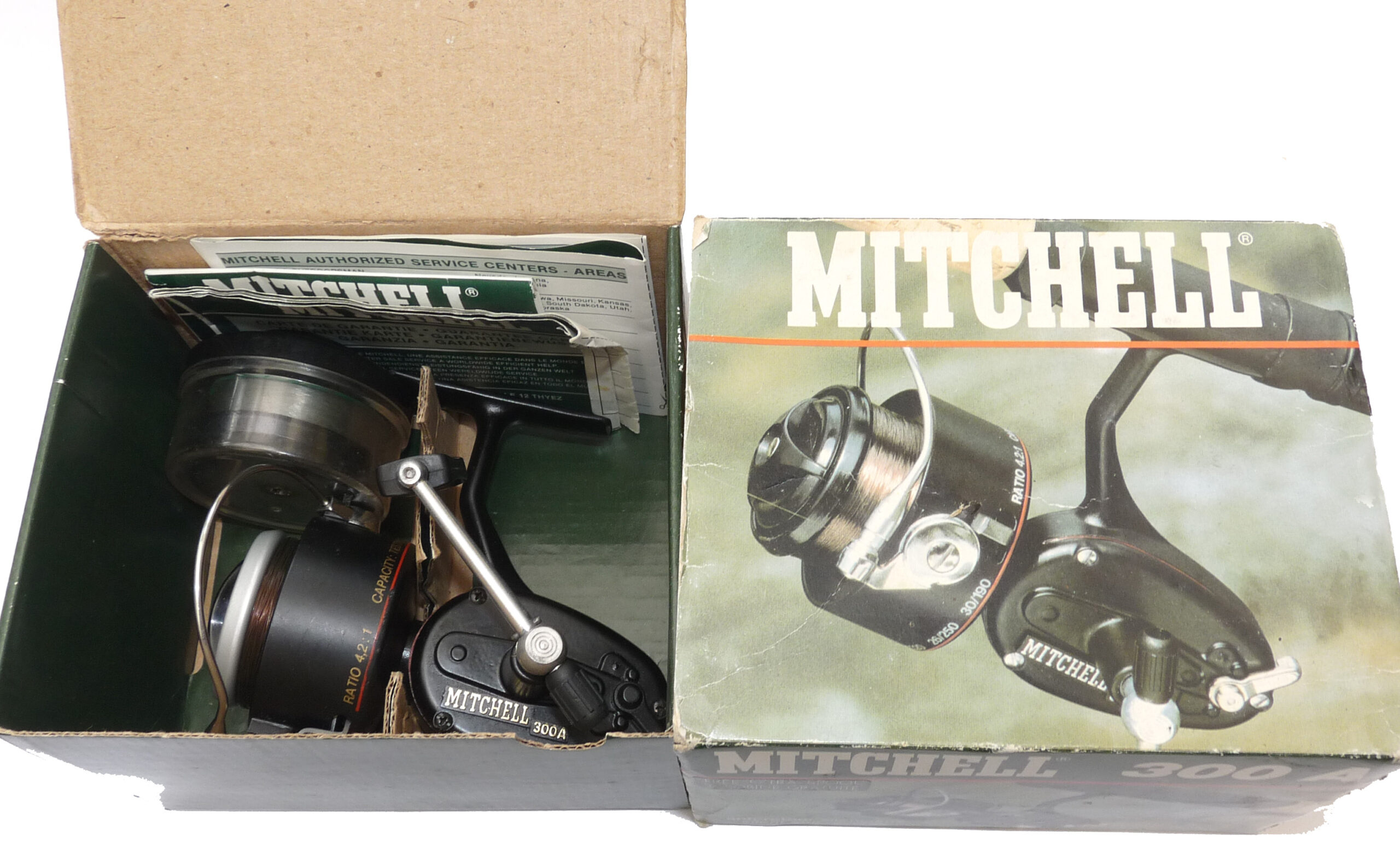 Moulinet De Pêche Vintage GARCIA MITCHELL 300 – Grande Vitesse, Spinning, Noir, Fabriqué En France