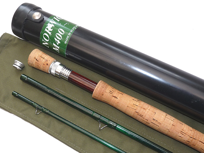 David Norwich M400 11’3” 3pce carbon trout fly rod Mint + bag + tube Scotland