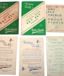 Ogden Smith London vintage fly catalogues x 6, 1930/40s lures reels