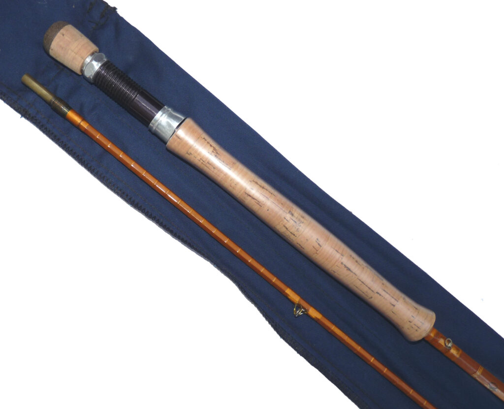 Oliver’s of Knebworth 10’ 2-piece split cane trout fly rod #7 with bag - Image 2
