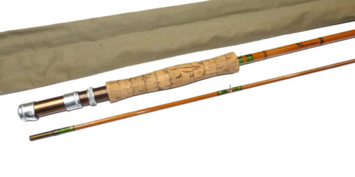 Partridge of England 8' 2 piece split cane trout fly rod & bag
