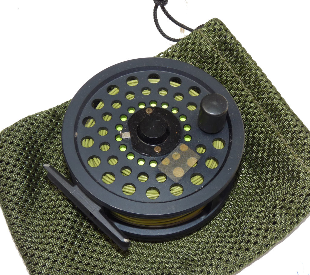 Sharpes of Aberdeen The Menteith Scottish hand built alloy fly reel LRW RWH with Rio line & bag - Image 3