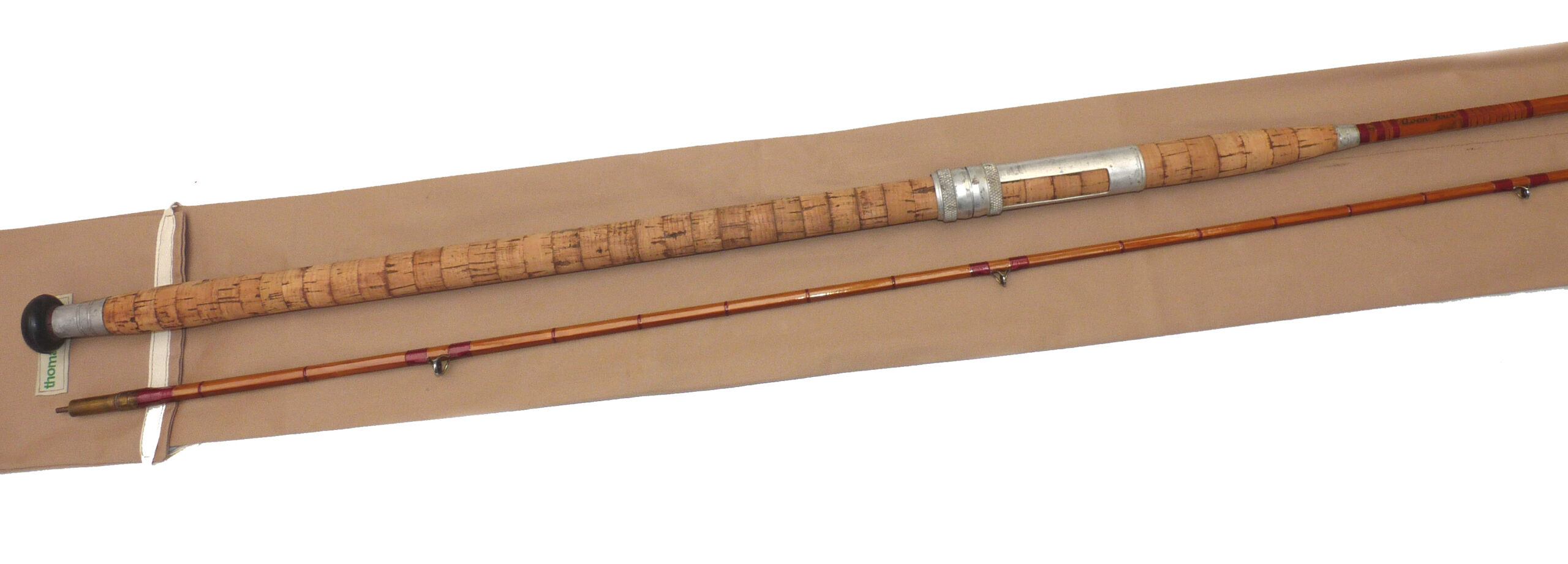 Classic 10’ 2 piece (Avon Four Arnold) split cane rod, good fishable condition, carp tench barbel - Image 2