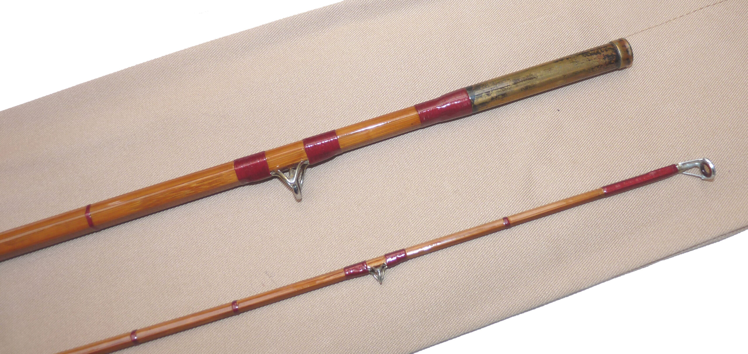 Classic 10’ 2 piece (Avon Four Arnold) split cane rod, good fishable condition, carp tench barbel - Image 4