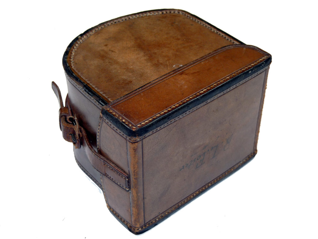 C. Farlow & Co block leather reel case for fly reel/ side casters - Image 3