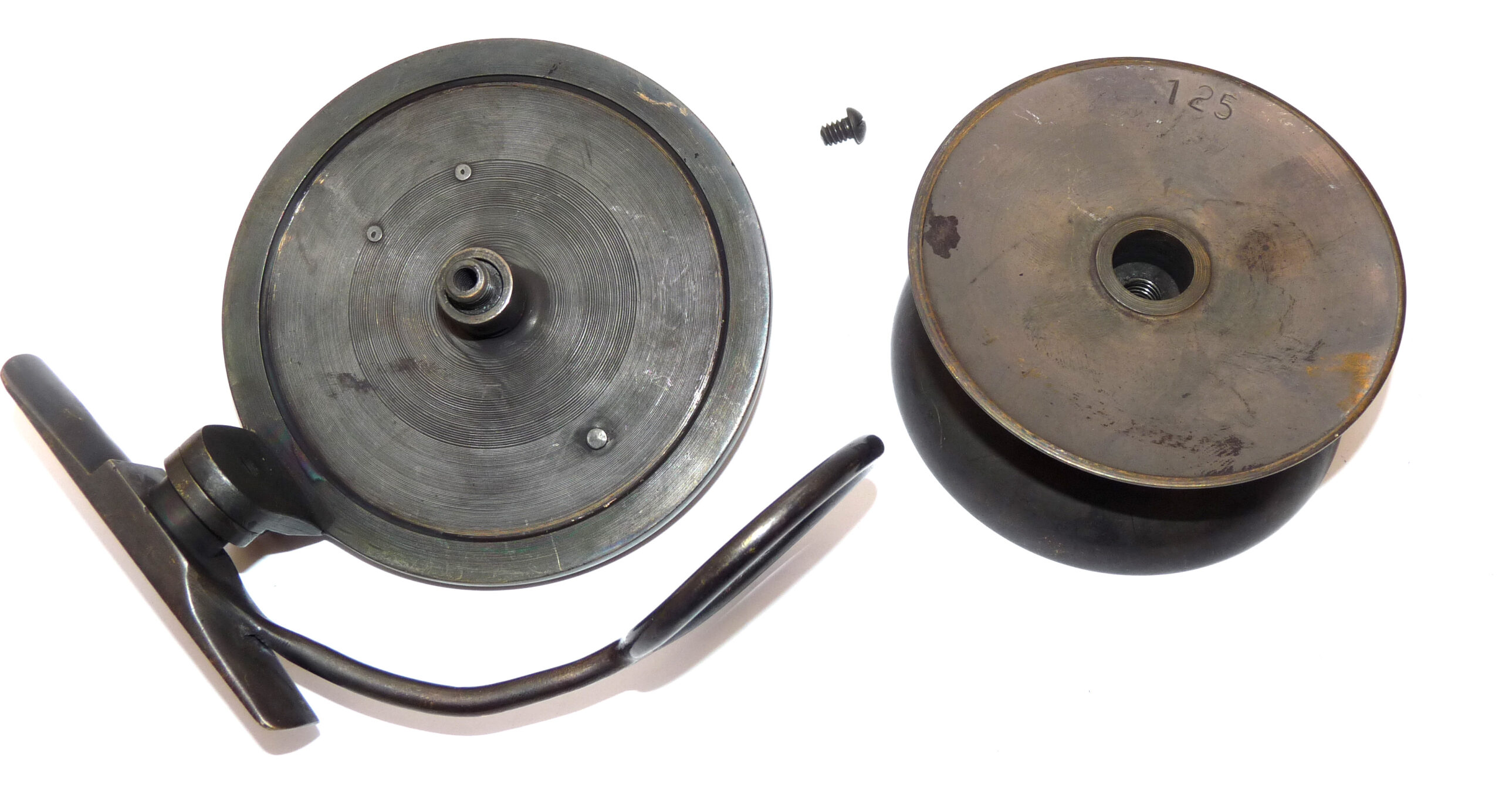 Malloch brass replica side cast reel with wrong address but interesting to collect - Image 3