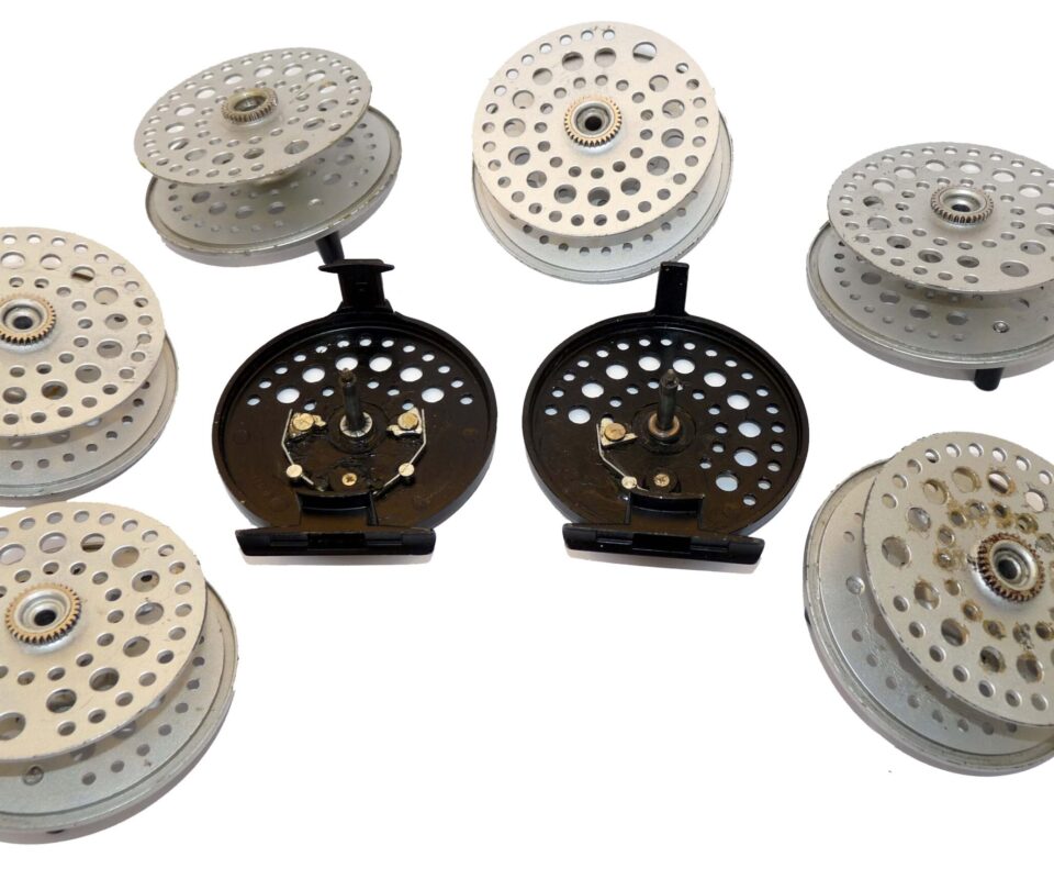 Ryobi Magnesium 455MG Super Light fly reel, spares reel & 4 s/spools