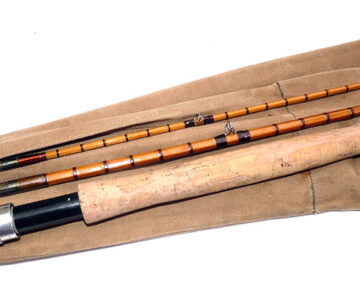 Sharpe's Scottie 9' 6" 3-piece split cane fly rod & original bag