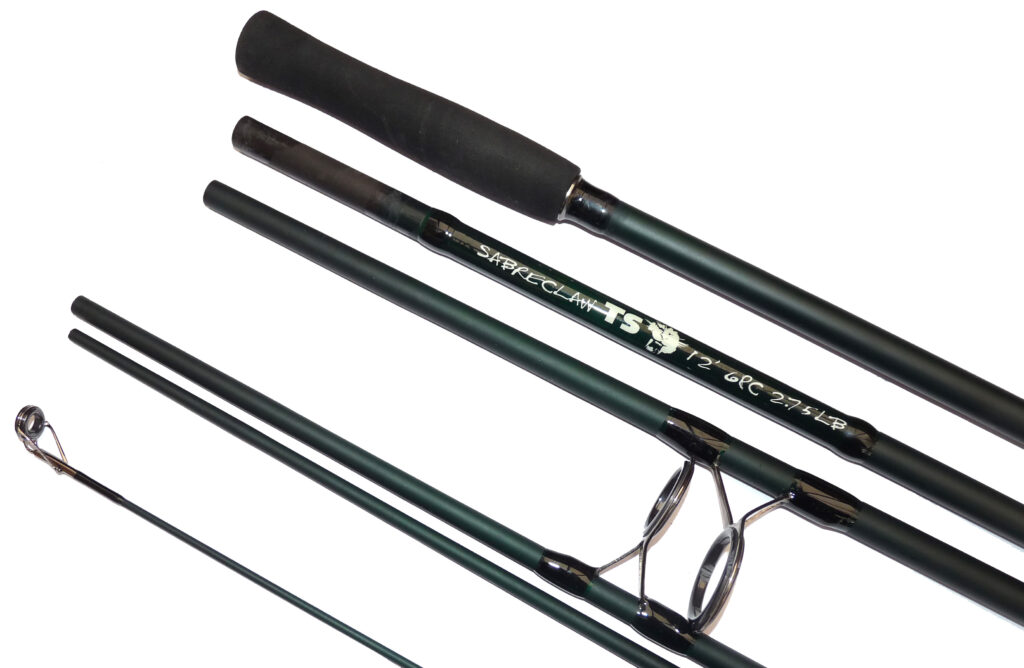 SabreClaw TS 12' 6-piece travel specialist carbon fibre rod, 2.75lb test curve
