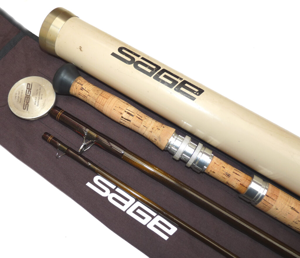 Sage Graphite 3 GFL 15’ salmon fly rod for line #10, makers original bag & Sage alloy tube