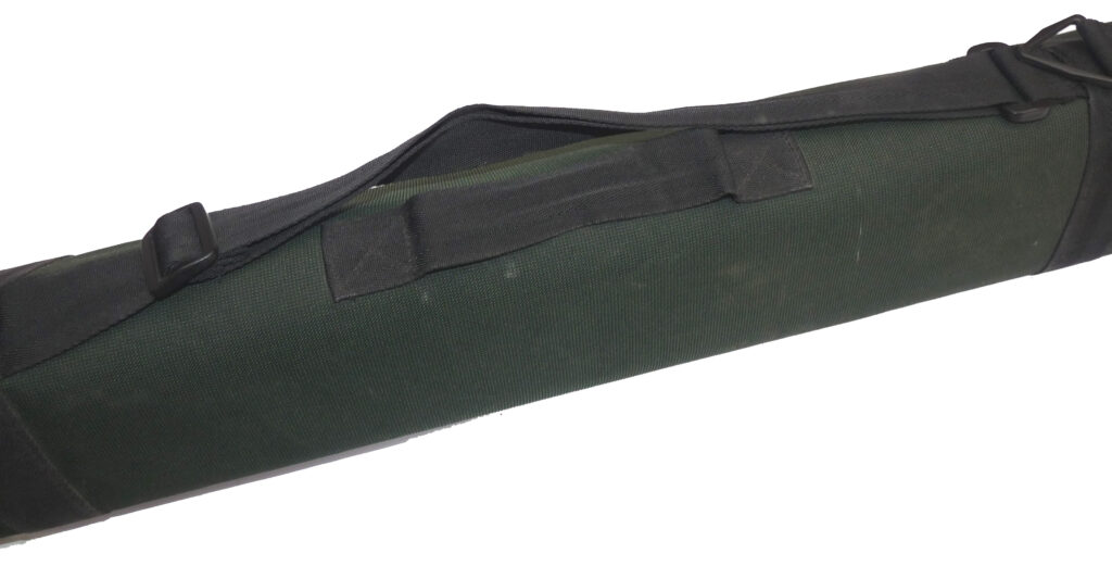 Sage cordura covered triangluar rod travel tube 43" or 110cm long with carry strap - Image 4