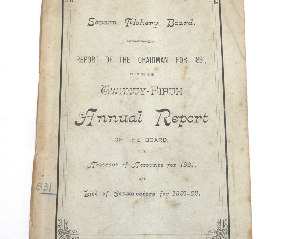Severn Fishery Board 25th. Annual Report 1891 + 6 Appendix