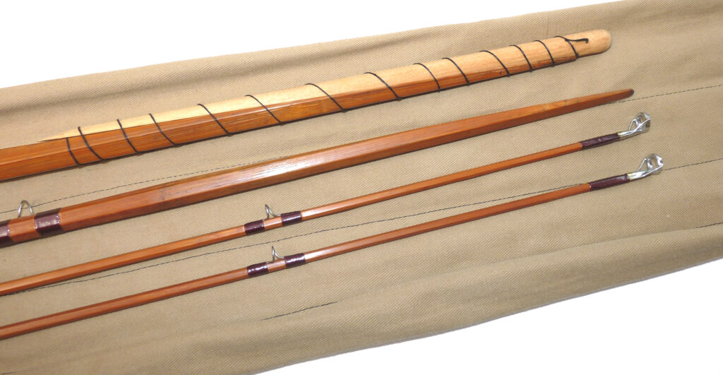 J Sharpes of Aberdeen for Farlow 14' spliced joint cane salmon fly rod - Image 5