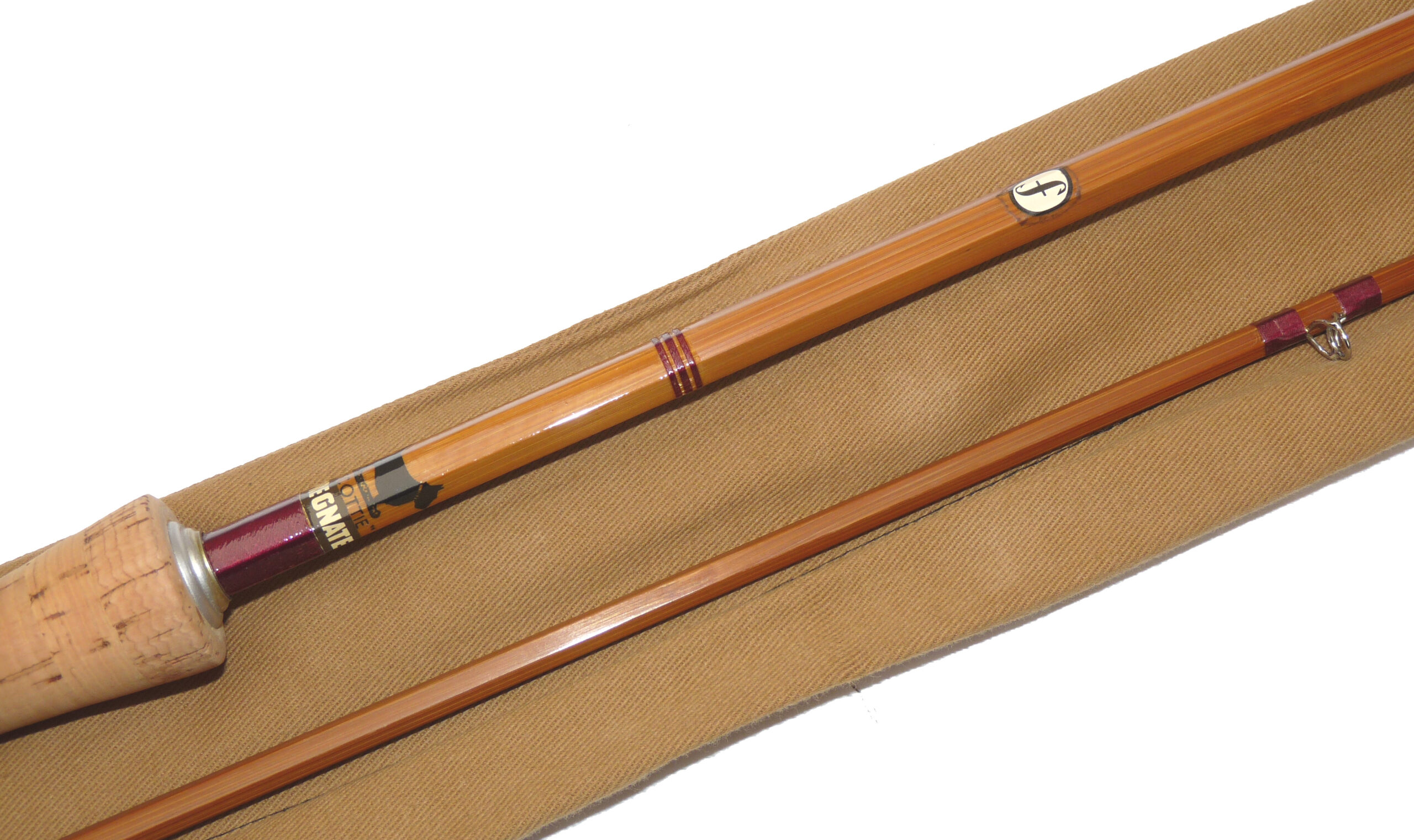 Sharpes of Aberdeen ‘The Scottie’ for Farlow, 9’ 6” 2-piece impregnated cane fly rod