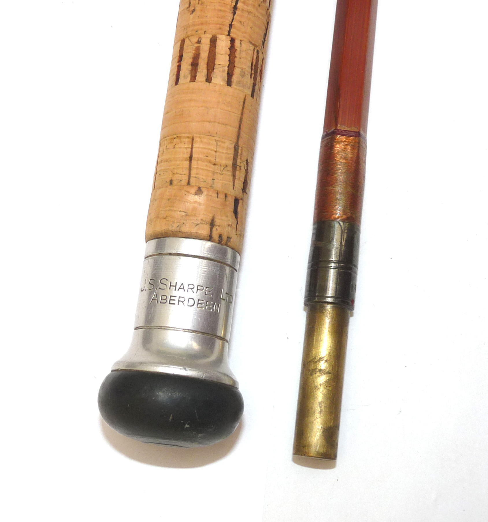 Sharpes of Aberdeen Scottie 9'3" Impregnated cane spinning rod for salmon pike or carp - Image 2