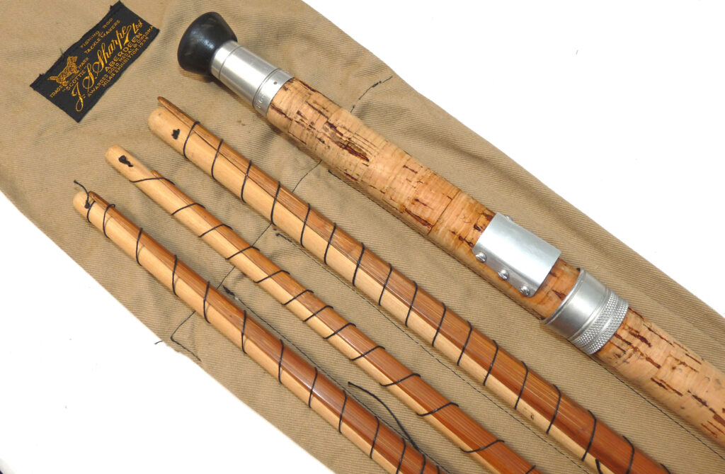 J Sharpes of Aberdeen for Farlow 14' spliced joint cane salmon fly rod