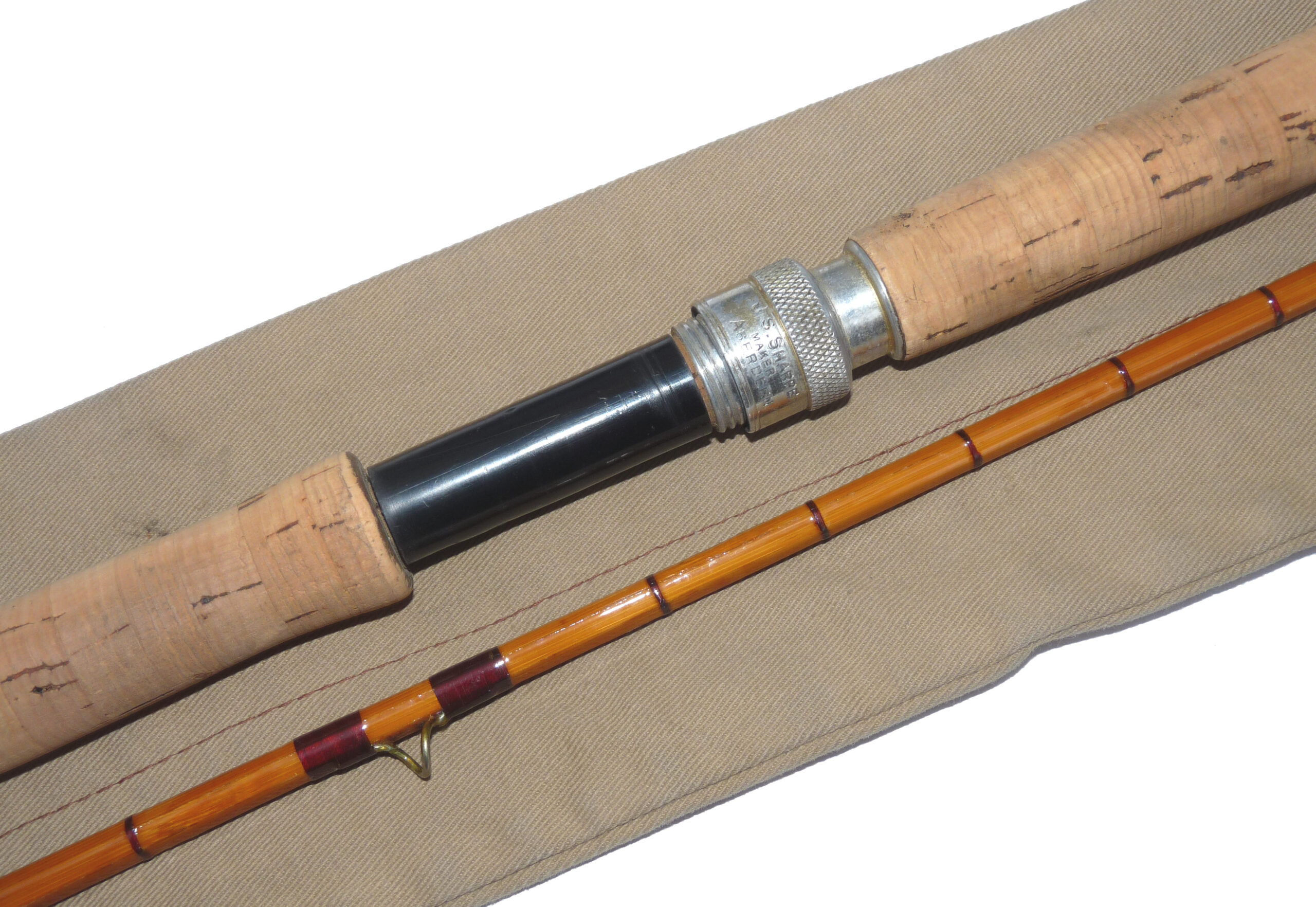 J S Sharpe of Aberdeen “The Magnet No.3”, 8’ two-piece combined spin/fly split cane rod, - Image 3