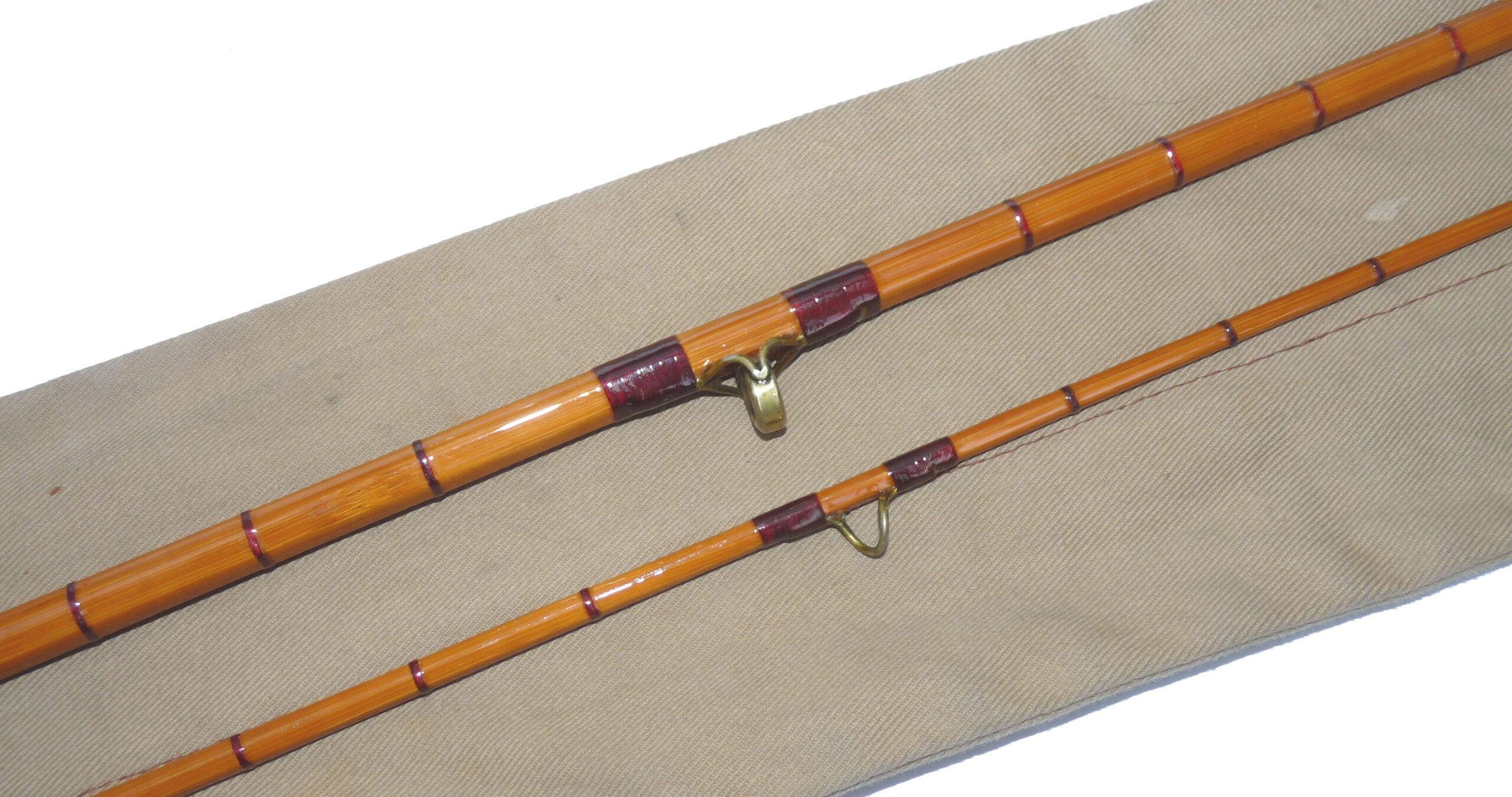J S Sharpe of Aberdeen “The Magnet No.3”, 8’ two-piece combined spin/fly split cane rod, - Image 2