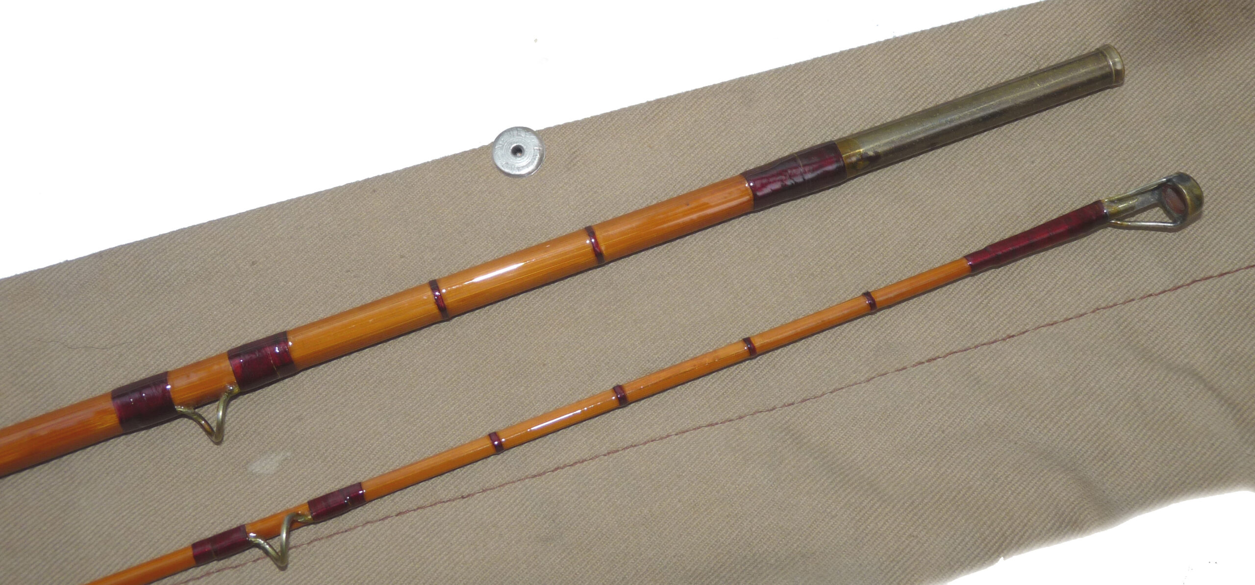 J S Sharpe of Aberdeen “The Magnet No.3”, 8’ two-piece combined spin/fly split cane rod, - Image 5