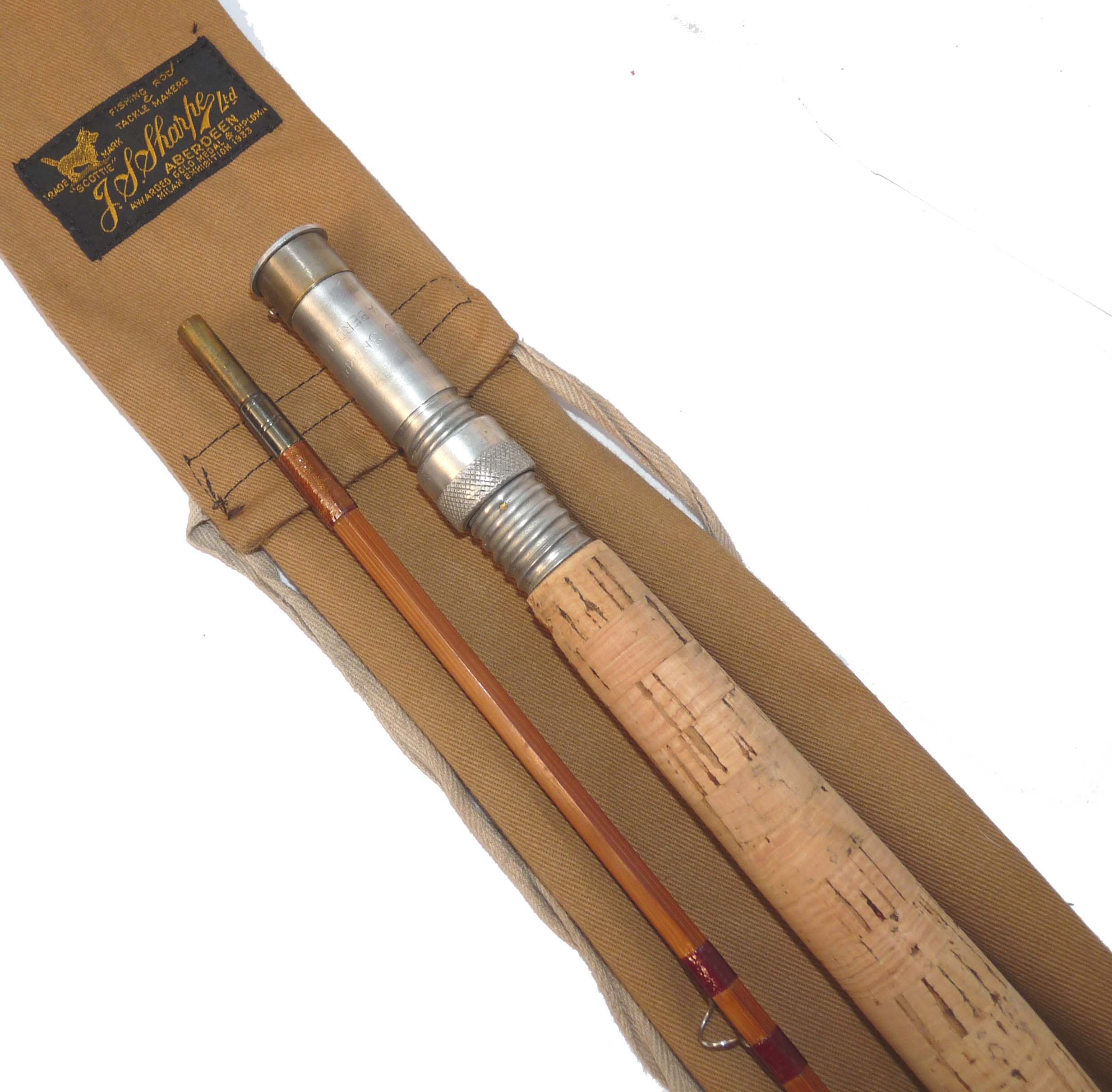 Sharpe’s of Aberdeen for Farlow “The Scottie” 10' impregnated split cane fly rod #6/7 - Image 3