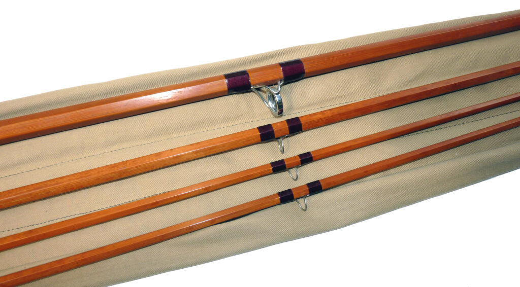 J Sharpes of Aberdeen for Farlow 14' spliced joint cane salmon fly rod - Image 4