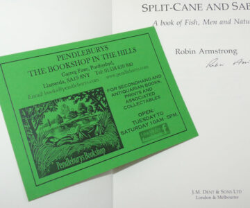 Alternative view of Fishing Book: Split-Cane and Sable, R. Armstrong, 1988 signed 1st edition
