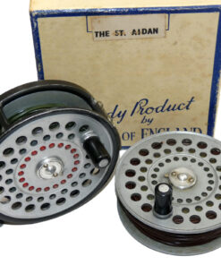 Hardy The St Aidan alloy salmon fly reel, spare spool lines & original card box