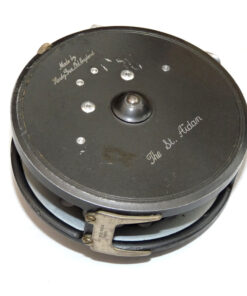Alternative view of Hardy The St Aidan alloy salmon fly reel, spare spool lines & original card box