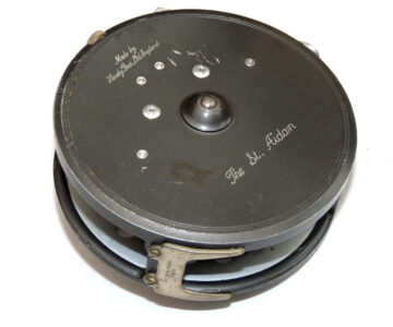 Alternative view of Hardy The St Aidan alloy salmon fly reel, spare spool lines & original card box