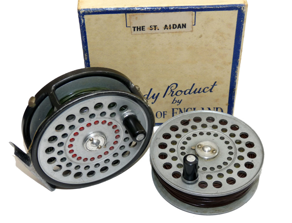 Hardy The St Aidan alloy salmon fly reel, spare spool lines & original card box