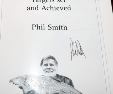 Alternative view of Targets Set and Achieved, Phil Smith, 2011 author signed 1st ed fishing book