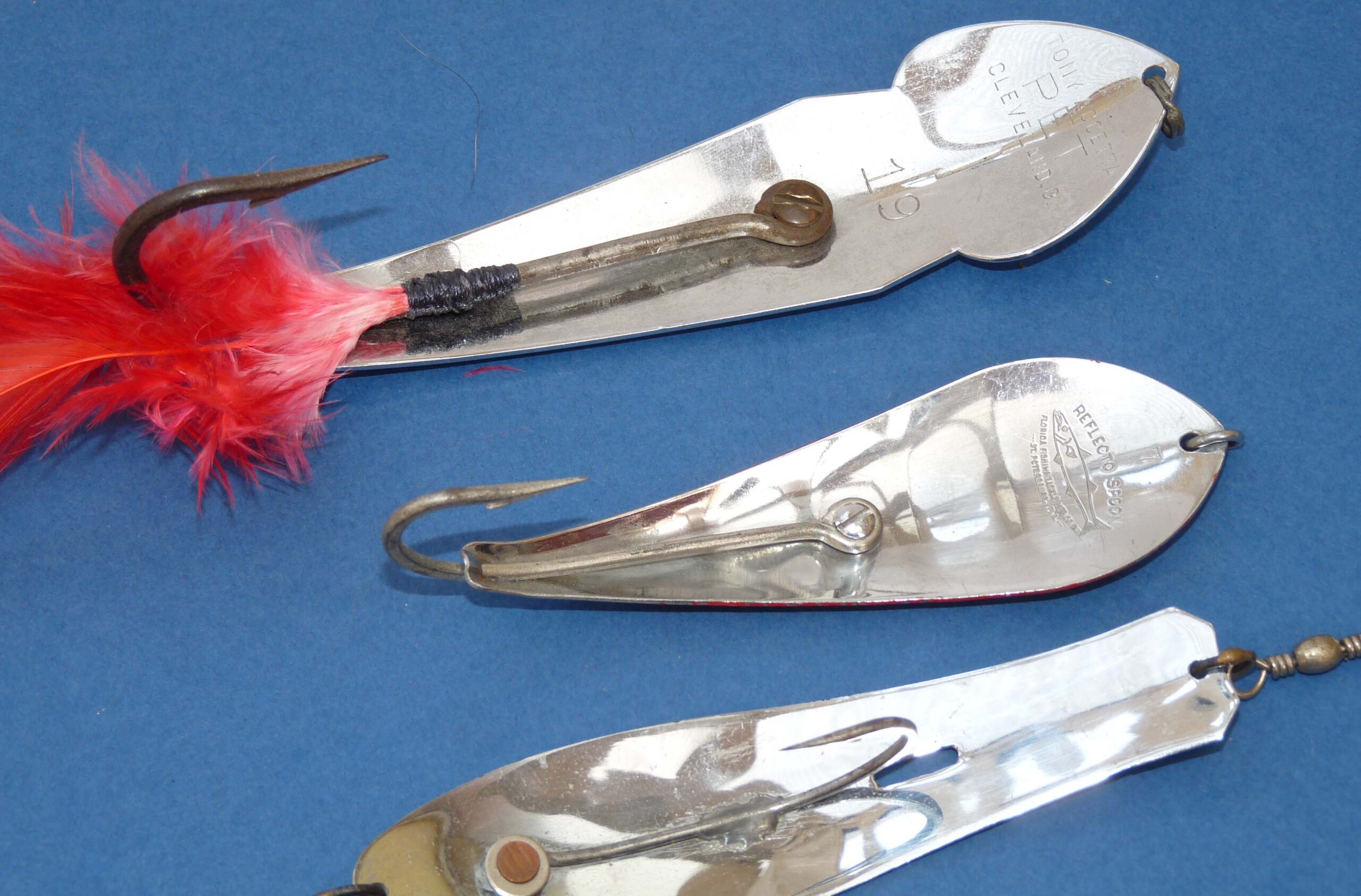 Lot De 6 Leurres Vintage Johnson – Argent Terni, Minnow, Crankbait, Spinnerbait