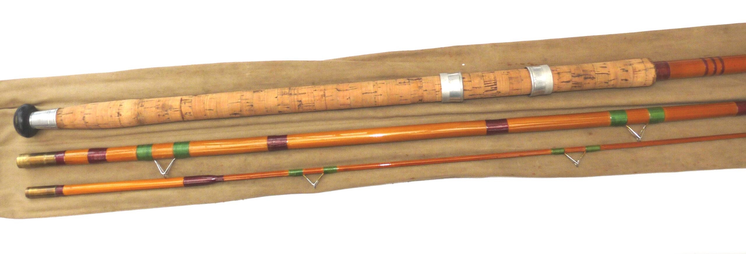 vintage 12’ 3 piece whole cane coarse fishing float & Avon rod spliced cane tip chub barbel tench - Image 4