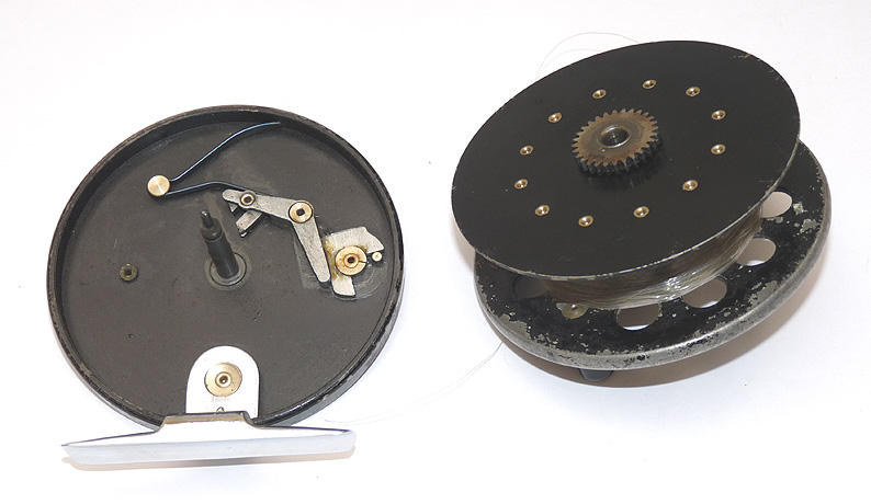 Allcock Aerial 3.75" wide drum centrepin trotting reel c 1960's barbel chub pike carp fishing - Image 4