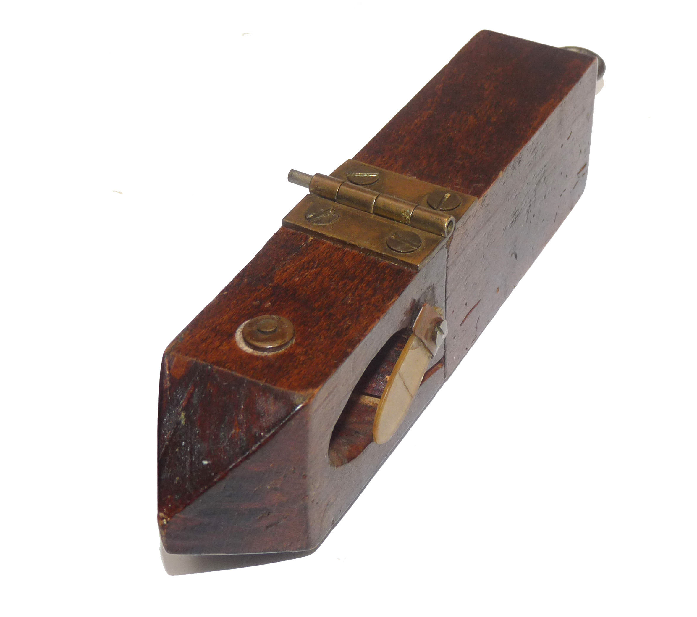 Rare antique hinged wooden tackle releaser for collector - Image 3