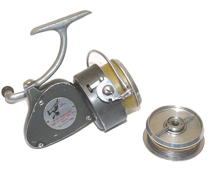 Hardy The Exalta vintage spinning reel with spare spool, see description