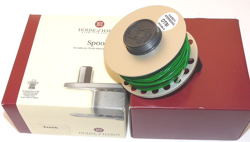 Hardy Zenith SPARE SPOOL + Hardy Intermediate DT8i line + bag + Hardy box - Image 3