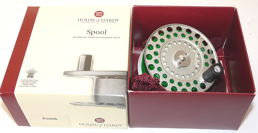 Hardy Zenith SPARE SPOOL + Hardy Intermediate DT8i line + bag + Hardy box