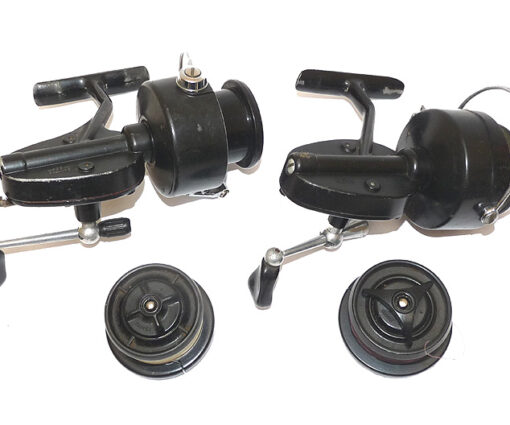 2 Mitchell 300 + 300c vintage spinning reels + 2 s/spools coarse