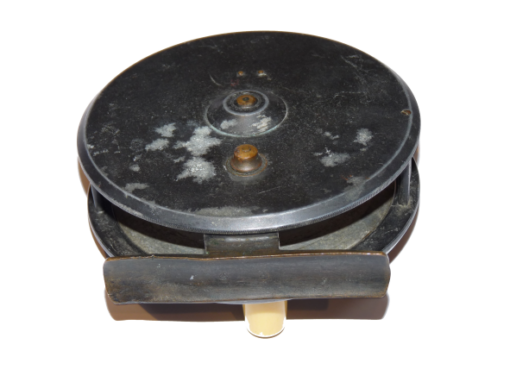 H Simms Newcastle Heatons 4.5" alloy salmon brake fly reel c 1900 - Image 5