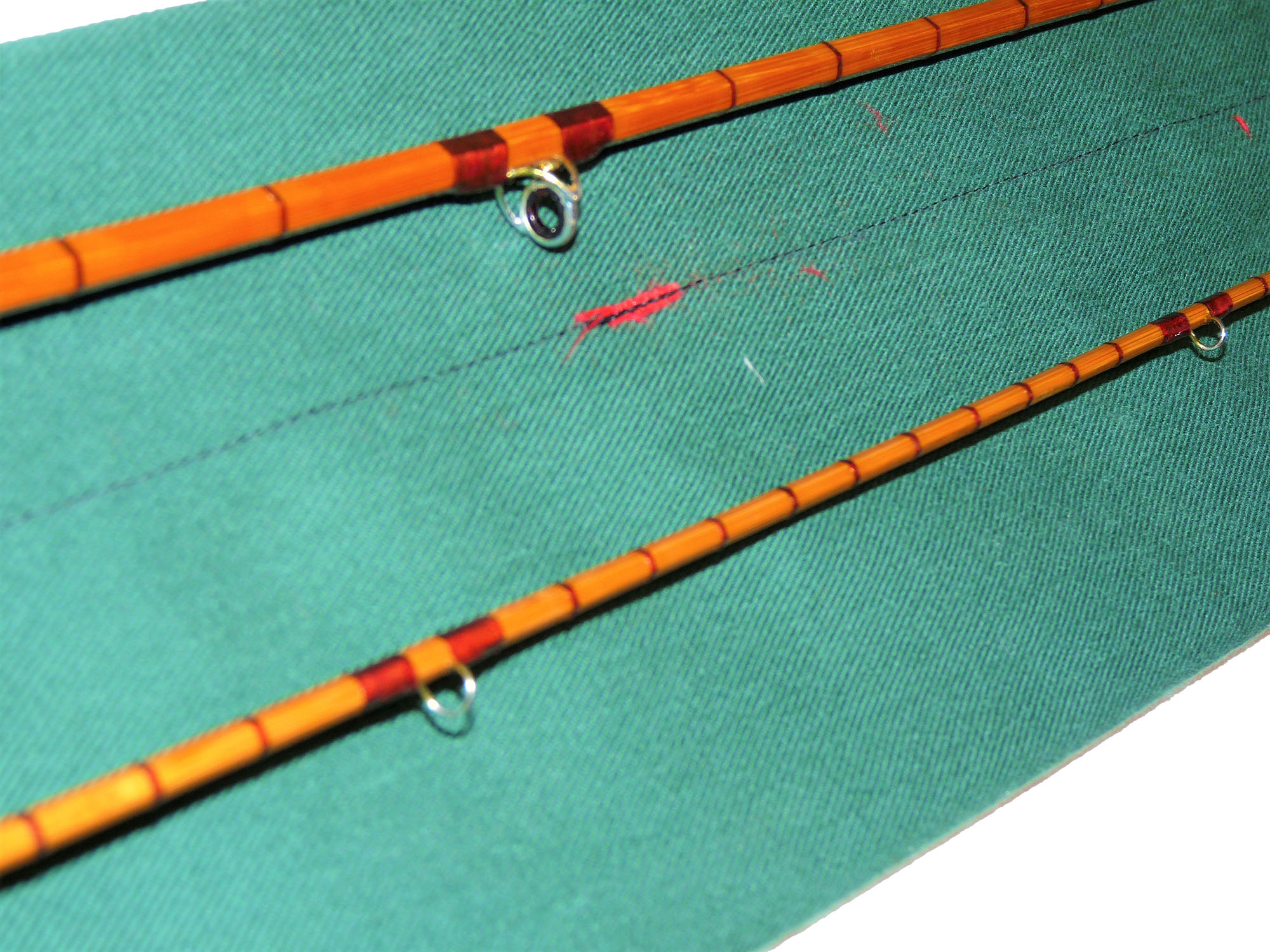 Oliver's 6' 4" two piece cane 'Light Trout Perfection' rod line #4 ex rare - Image 5