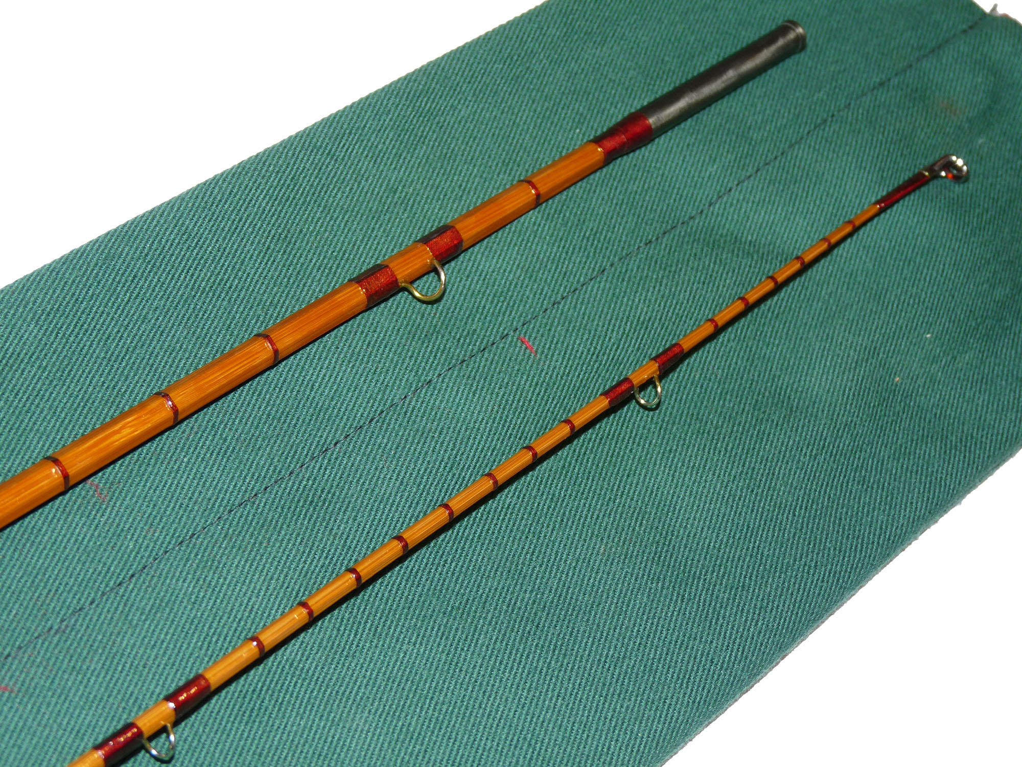 Oliver's 6' 4" two piece cane 'Light Trout Perfection' rod line #4 ex rare - Image 3